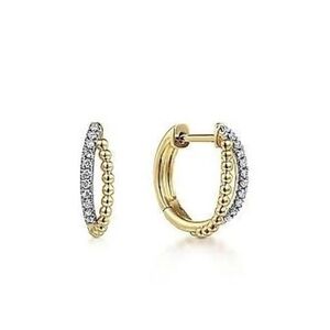 Criss Cross Diamond Hoop Earrings